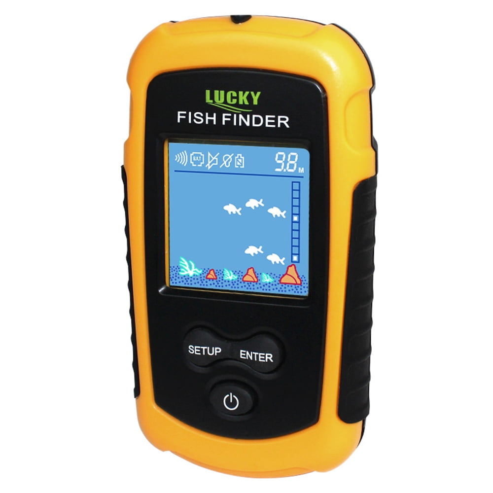 Lucky Fish Finder Water Depth 100M Alarm Portable Sonar sensor Fishing lure Echo 