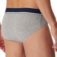 thumbnail image 3 of SCHIESSER Calzoncillos para hombre, paquete de 3 - «95/5», calzoncillos rio, cintura con logotipo, algodón elástico Negro/Azul/Gris 2XL (XX-Large), 3 of 4