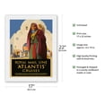 thumbnail image 2 of Atlantis Cruises - Royal Mail Line - The Royal Mail Steam Packet Company - Vintage Ocean Liner Travel Poster by Percy Padden c.1930 - Japanese Unryu Rice Paper Art Print (Unframed) 17 x 22 in, 2 of 4