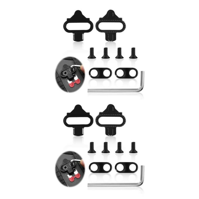 Youkk Mountain Bike Cleats Set Performance Easy Installation Safe Insurance Pedals SPD Cycling Performance 2Set