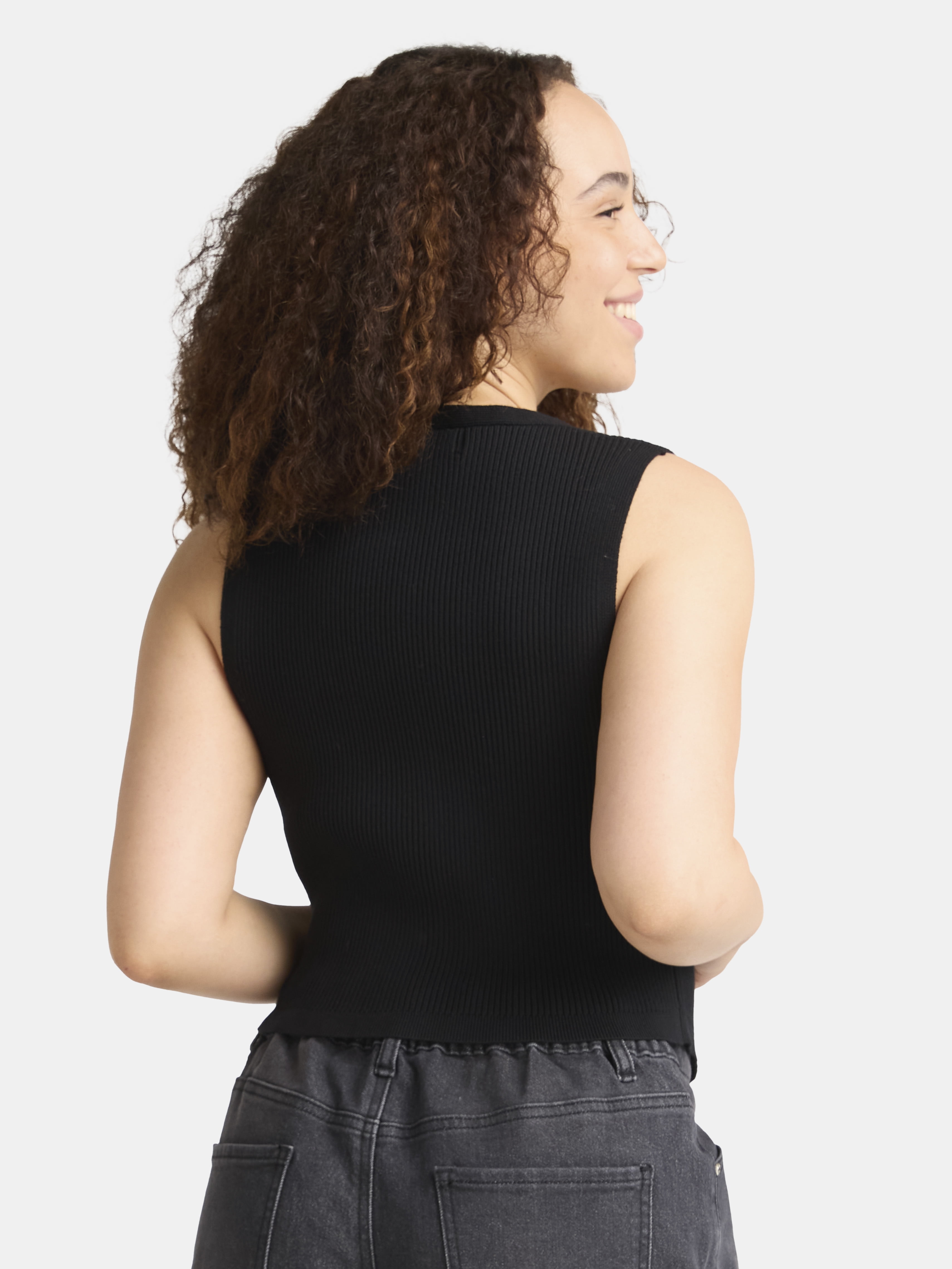Madden NYC Women’s Sleeveless Knit Vest Top, Sizes XXS-2XL