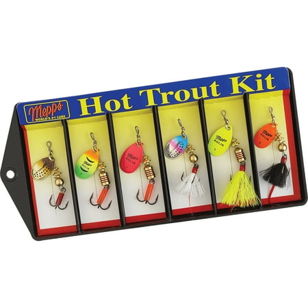 UPC: 0022141991276 | Mepps Hot Trout Lure Kit – #0 and #1 Aglia Assortment
