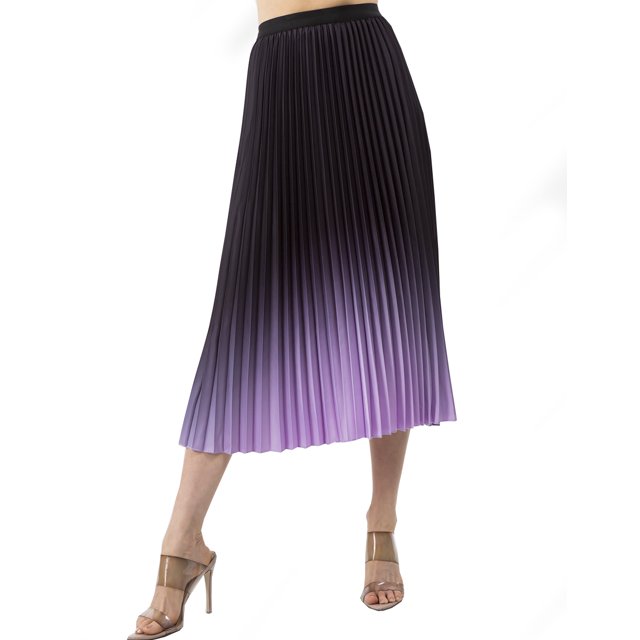 Falda degradado lila AMAD Casual para mujer Talla M