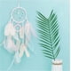 thumbnail image 4 of Atrapasueños de una pieza (púrpura con luces) Atrapasueños de medio círculo con plumas Atrapasueños de hadas hecho a mano Estilo indio Decoración para colgar en la pared para sala de estar Dormitorio, 4 of 5