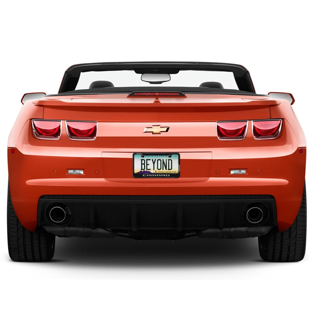 Chevrolet Camaro 2010 Speed-Line Black Real Carbon Fiber License Plate Frame