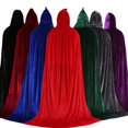thumbnail image 3 of GYRATEDREAM Kids Velvet Cloak Cape with Hooded for Halloween Christmas Cosplay Costumes 0-15 Years, 3 of 3