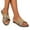 Gold, variant on Miluxas Women's Sequin Flat Sandals Metallic Strappy Fashion Fall Sandals