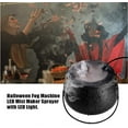 thumbnail image 5 of TETOU Halloween Witch Pot Fogger Machine, Halloween Party Mist Maker with 12 Color-Changing LED Lights, Ideal for Halloween Decoration, 5 of 7