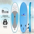 thumbnail image 2 of SereneLife Thunder Wave SUP - 10 Foot Inflatable Stand Up Water Paddle Board, Leash, Paddle, Pump & Bag, 2 of 9