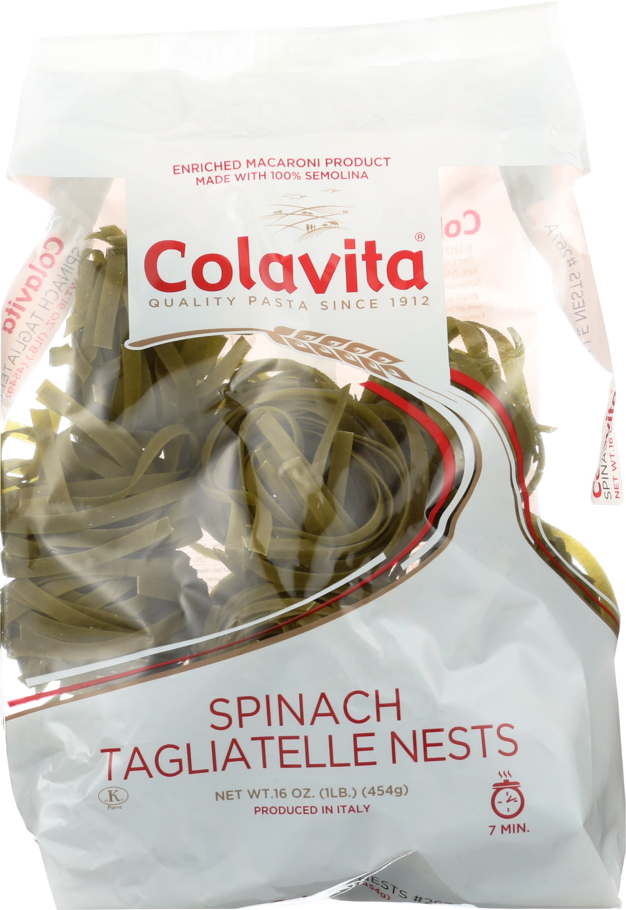 Colavita Tagliatelle Spinach Nest Pasta, 16 Ounce