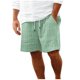 thumbnail image 2 of pstuiky Pantalones cortos deportivos para hombre, Pantalones cortos rectos de cintura elástica con bolsillos sólidos informales para hombre Pantalones cortos deportivos para hombre, 2 of 6
