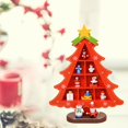thumbnail image 4 of Decoraciones para árboles de Navidad 3D Rojo de cuadrícula media, 4 of 8