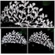 thumbnail image 3 of KAKOWELY Diadema de tiara nupcial, corona para fiesta de bodas, tocado para fiesta de bodas, suministro de tocado, 3 of 4