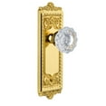 thumbnail image 7 of Grandeur Winver_Psg_234 Windsor Solid Brass Rose Passage Door Knob Set - Brass, 7 of 7