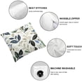 thumbnail image 6 of Acheng Outdoor Pillows for Patio Furniture, Square Outdoor Throw Pillows with Inserts, Decorative Toss Pillows for Garden Couch Home Sofa Office Chair, Pack of 2, Breeze Leaves Beige 22x22in, 6 of 7