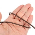 thumbnail image 4 of Faux Leather Braided Cord, Round Leather Bolo Tie String Rope, 3mm x 5m, Retro Dark Coffee, 4 of 6