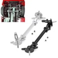 thumbnail image 2 of Riwcyla No Power Steering Axle Kit, 1:14 Scale Metal Front Axle Steering Link Rod Set Replacement for Tamiya Truck Tractor Series Remote Control Car Parts, 2 of 6