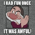 thumbnail image 2 of Men's Snow White and the Seven Dwarfs Grumpy I Had Fun Once Pull Over Hoodie, 2 of 4