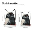 thumbnail image 2 of Daiia Red Black Ink Style Bald Eagle Pattern Drawstring Backpack, Gym Bag, Lightweight Backpack, Water-Resistant Bag Travel Sports Backpack, Fitness Bag, Yoga Bag-Medium, 2 of 6