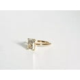 thumbnail image 3 of 14K Yellow Gold Plated Lab-Created Diamond 2Ct Radiant Cut Women Engagement Ring 925 Sterling Silver, 3 of 5