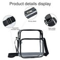 thumbnail image 3 of POINTERTECK Clear Purses with Shoulder Strap Clear Messenger Bag Waterproof Clear Bag Hand-free Clear Crossbody Bag Transparent Crossbody Purse for Concerts Festivals Sports Events, 3 of 10