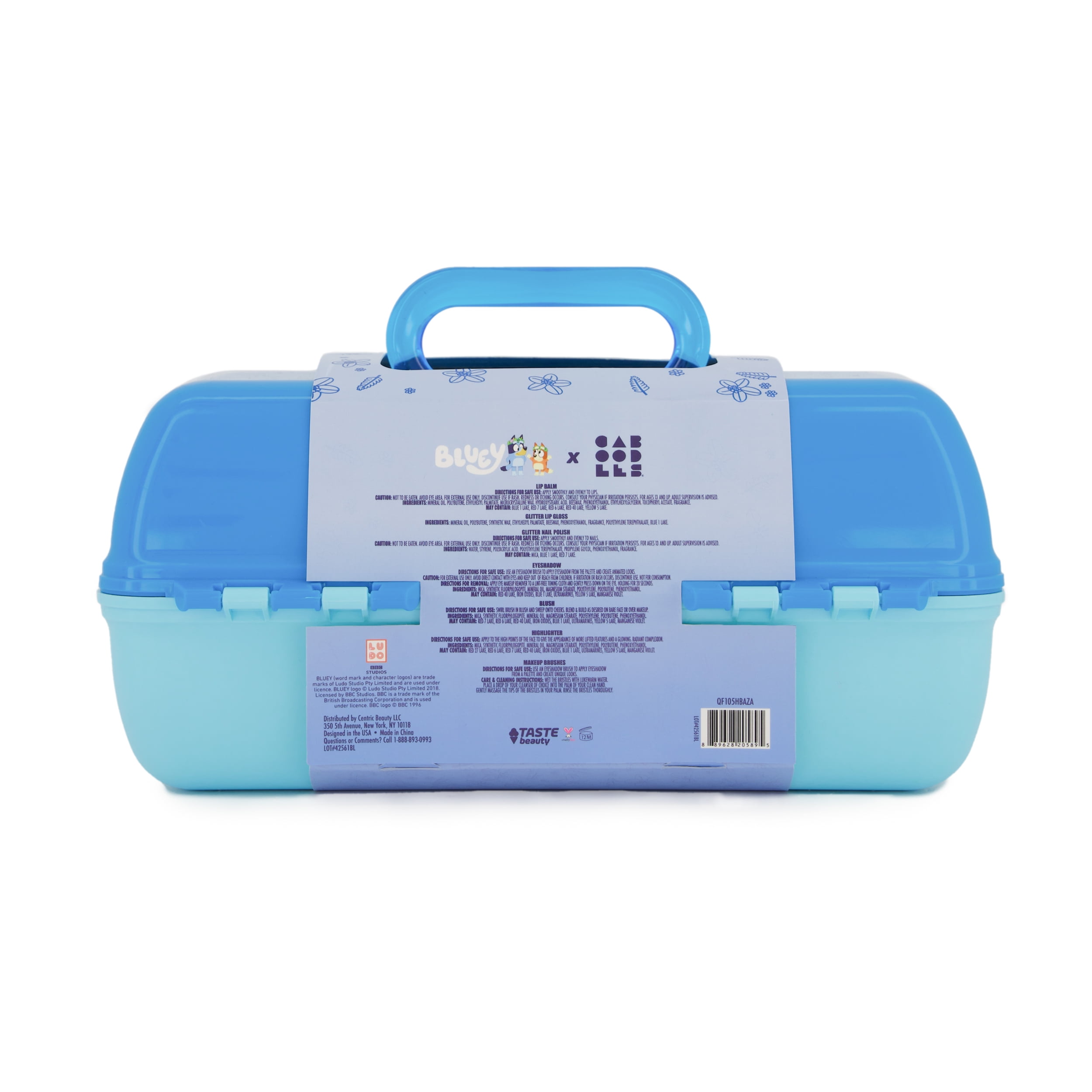 Bluey X Caboodles Makeup Organizer 12 Piece Set