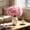 Pink, variant on QuanTara 27-Head Faux Silk Peony Bouquet - White Artificial Floral Arrangement in Raffia Wrap, Lifelike Botanical Accent for Lounges & Curated Social Gatherings