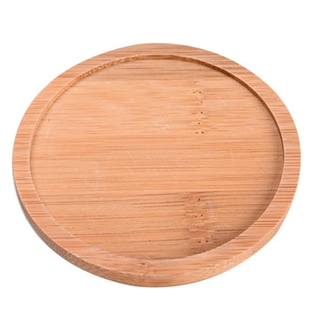 

Leak-Proof Succulent Flower Pot Tray Wooden Bamboo Wooden Base A