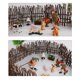 thumbnail image 5 of Kit de cerca de corral en miniatura, modelo de cerca de plástico para figuras de animales, granja y rancho. 10 piezas Estilo C, 5 of 9