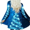 thumbnail image 4 of Uhndy Winter Jackets Coats for Women, Women Autumn And Winter Loose Long-sleeved Cardigan Christmas Print Coat Christmas Gifts for Women, 4 of 6
