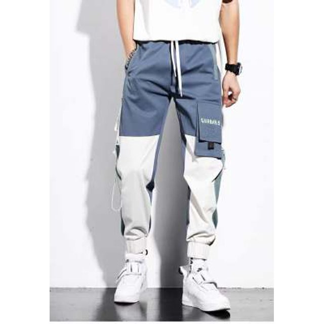 New Hong Kong Style Workwear Pants Men‘s Solid Color Versatile Loose Trendy Large Size Leggings