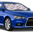 thumbnail image 4 of Picia Orchids Flowers Curved Windshield Sunshade Accordion Folding Style Auto Shade for Car Truck SUV Van Blocks UV Ray Sun Visor Protector -, 4 of 7