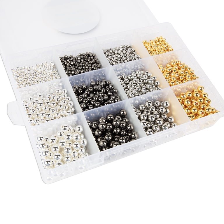 Cousin DIY 3600-Piece Metallic Spacer Bead Assortment photo 3