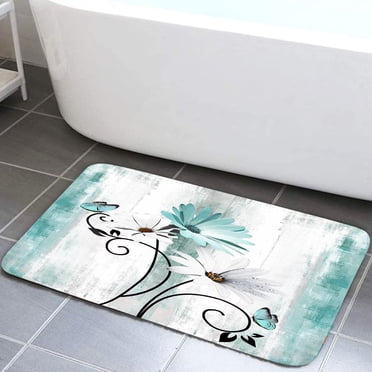 LOCHAS Luxury Thick Shag Microfiber Bath Rug, 24 x 36 Inch, Quick Dry ...