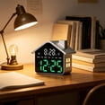 thumbnail image 4 of shyuyusa LED House-shaped Alarm Clock, Multifunctional Timing Night Light Clock, Creative Desktop Ornament for Bedroom, Study & Children’s Room, 4 of 6