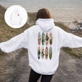 thumbnail image 2 of Godom Women Loose Hoodie Sweatshirt Solid Basic Fleece Letter Long Sleeve Kangaroo Pocket Drop Shoulder Pullovers Top, 2 of 7