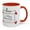 Red, variant on Wedding Anniversary,  Coffee and Tea Mug, 11oz, Congratulations.!