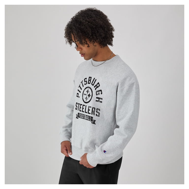 Men's Champion Heather Gray Pittsburgh Steelers Reverse Weave