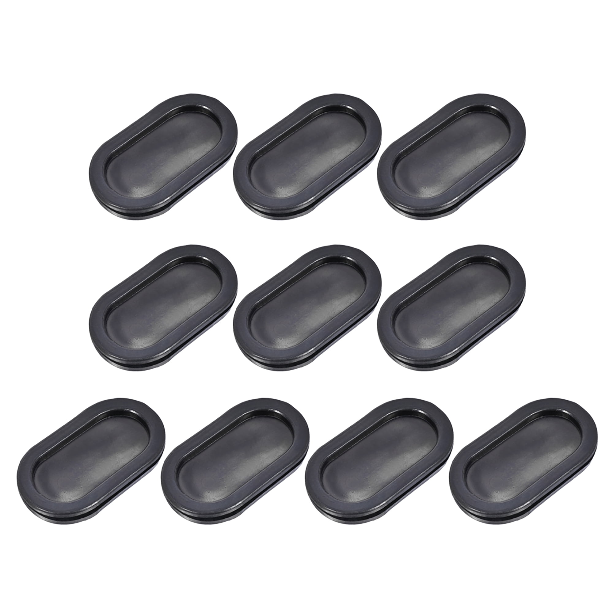 Uxcell 30x65mm Wire Protector Oil Resistant Oval Rubber Grommets 10Pack