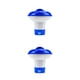 thumbnail image 2 of Advancent Dispensador de tabletas para piscina Dispositivo de dispensación de productos químicos para píldoras de piscina Alimentador de plástico ABS azul blanco 2piezas Advancent CBP124909, 2 of 5