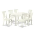 thumbnail image 2 of East West Furniture Dining Room Set Linen White, CAAV7-LWH-W, 2 of 6