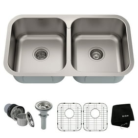 Schon Scld505018 Double Basin Undermount Kitchen Sink Walmart Com