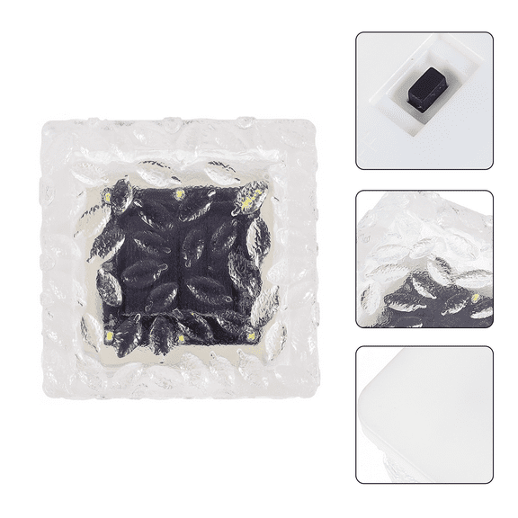 STRANDCHIC Outdoor Solar LED Lights Cube Pathway Lights for Yard Walkway Decoration