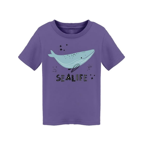 Sea Life Whale Sketch T-Shirt Toddler -Image by Shutterstock, 3 Toddler