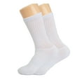 thumbnail image 6 of Cotton Crew Socks for Women 6 PAIRS Size 9-11 (Pink 3 PAIRS, White 3 PAIRS), 6 of 7