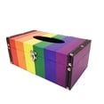 thumbnail image 1 of Multi-Color Pride Tissue Box, 1 of 1