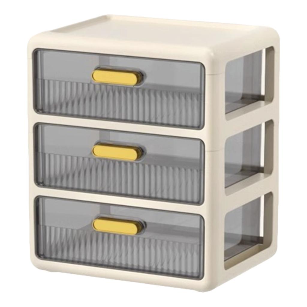 HONCLL Elegant Multitier Desk Drawer Storage Cabinet Home Accessory Office Supplies for Efficient Workspaces Organization