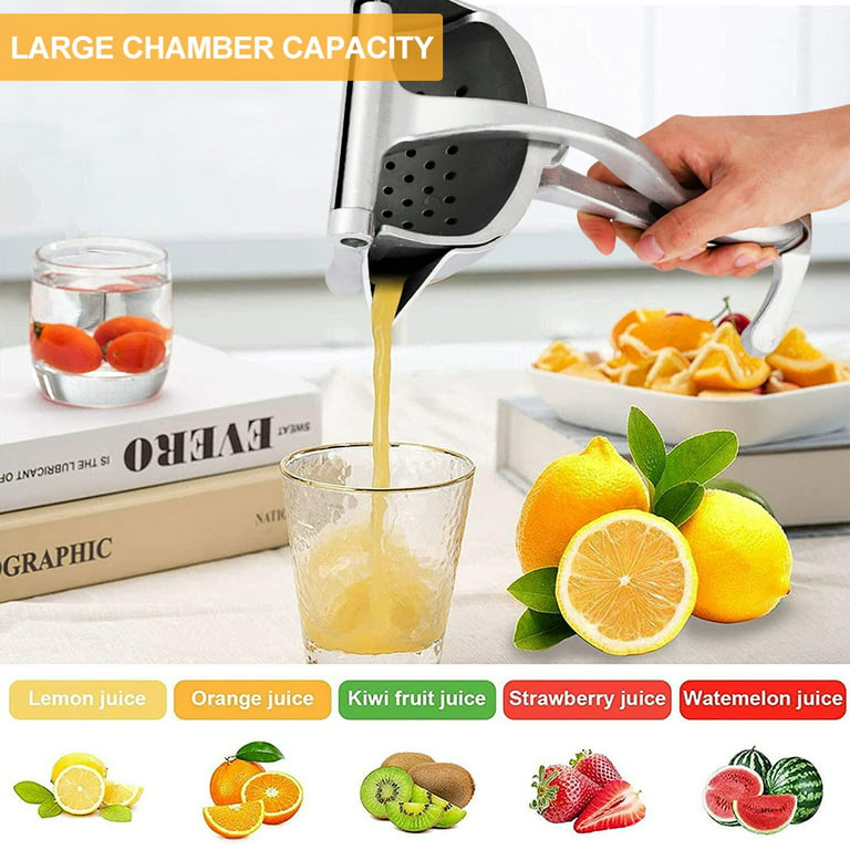 Manual Juicer / Fruit Squeezer with 17oz Built-in Strainer