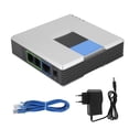 thumbnail image 2 of VoIP Gateway Internettelefon 2 Ports Adapter SIP RJ45-kabel pour Linksys PAP2T EU-kontakt 100-240V, 2 of 5