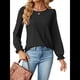 thumbnail image 2 of Camisas de Larga Abullonada para Mujer, Blusas Casuales, Blusas Elegantes, Túnicas, Moda de Otoño 2025, Conjuntos Holgados de Moda Negro XXL, 2 of 10